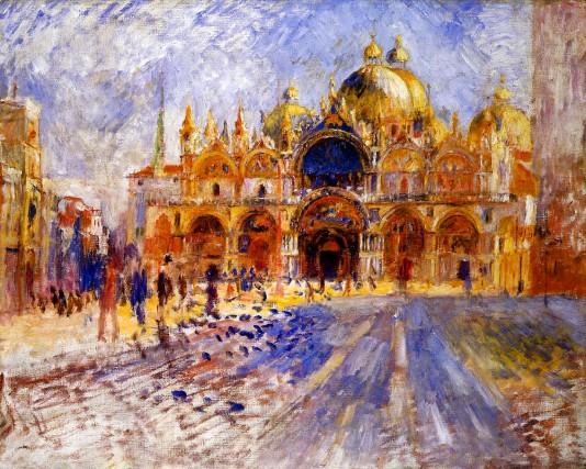 The Piazza San Marco, Venice - 1881 by Pierre Auguste Renoir